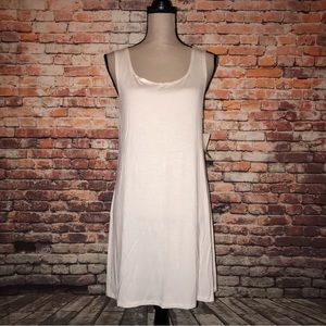 LOGO White Layering Tank Dress